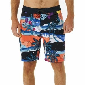 Herren Badehose Rip Curl Mirage Postcards Schwarz