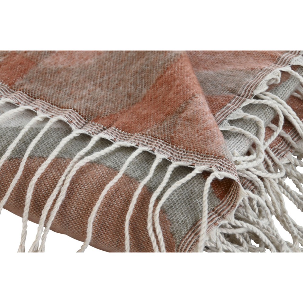 Couvre-Lits Home ESPRIT Multicouleur Rose 130 x 170 cm