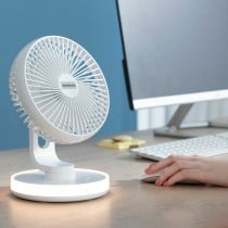 Tischventilator mit Akku und LED FanLed InnovaGoods Ø6,6'' 4000 mAh