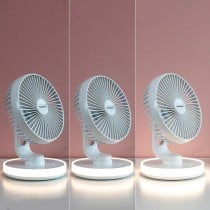 Ventilateur de Bureau Rechargeable avec LED FanLed InnovaGoods Ø6,6'' 4000 mAh