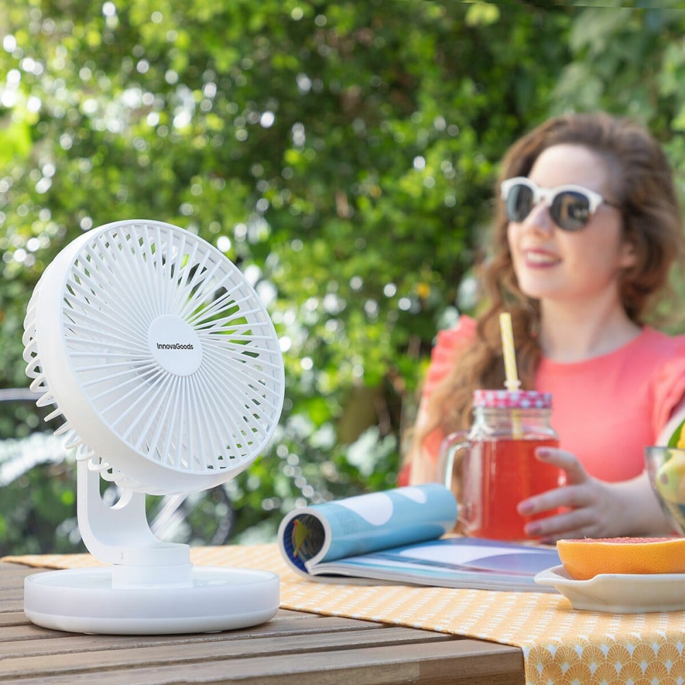 Tischventilator mit Akku und LED FanLed InnovaGoods Ø6,6'' 4000 mAh