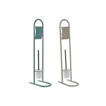 Porte-rouleaux pour Papier Toilette Home ESPRIT Blanc Turquoise Métal 30 x 16 x 78,5 cm (2 Unités)