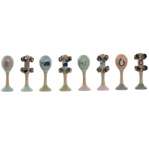 Jouet musical Home ESPRIT Bois 11,5 x 2 x 15,5 cm Maracas (4 Unités)