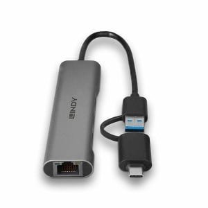 Hub USB LINDY 43379 Noir