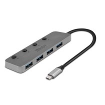 Hub USB-C LINDY 43383 Gris (1 Unité)