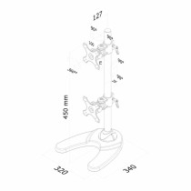 Support de table d'écran Neomounts Q610525 10" 27"