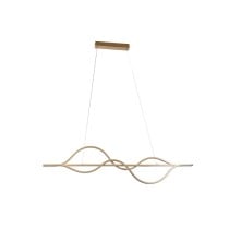 Deckenlampe Home ESPRIT Weiß Gold Silikon Aluminium 55 W 120 x 10 x 30 cm