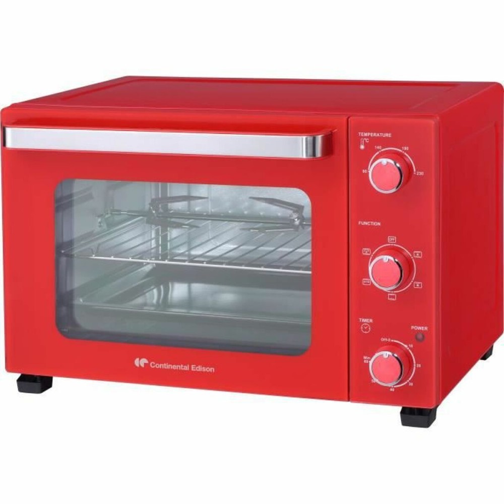 Elekto-Ofen Mini Continental Edison CEMF35R Rot 35 L