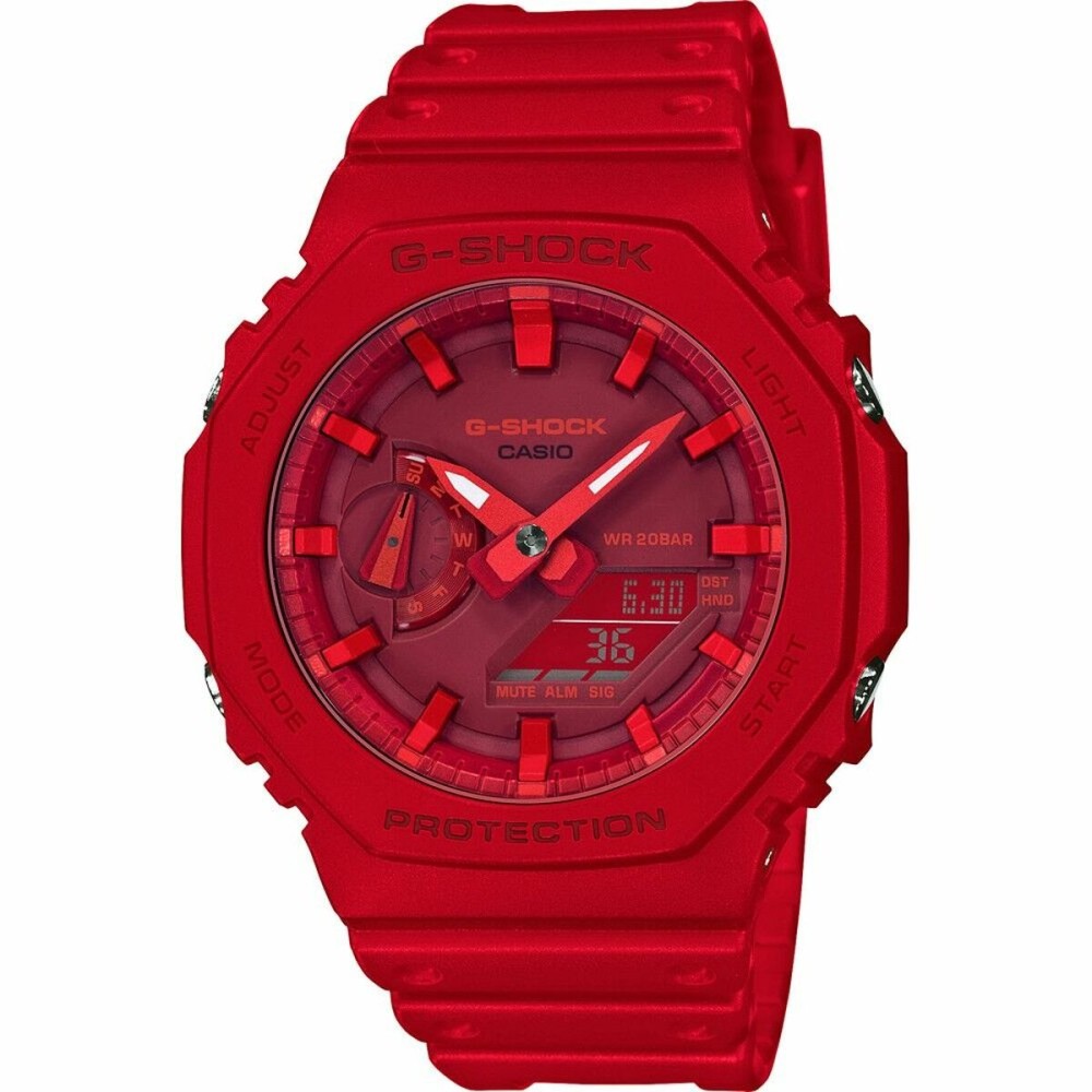 Montre Unisexe Casio GA-2100-4AER Rouge Multifonction