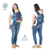 Porte-bébé Badabulle Easy & Go 15 kg Bleu Ergonomique 0-4 Ans