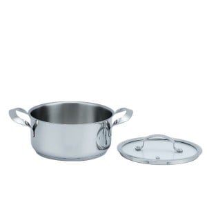 Casserole with lid Haeger PA-16H.010A Grey Ø 16 cm