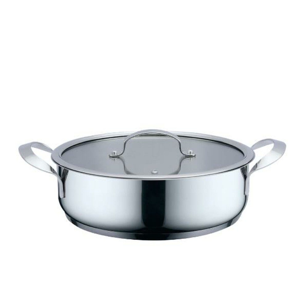 Casserole avec Couvercle Haeger PA-24L.004A Beige Gris Ø 24 cm