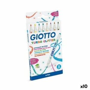 Marker-Set Giotto Turbo Glitter Bunt (10 Stück)