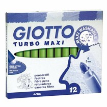 Ensemble de Marqueurs Giotto Turbo Maxi Vert clair (5 Unités)