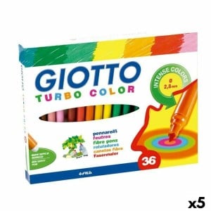 Ensemble de Marqueurs Giotto Turbo Color Multicouleur (5 Unités)