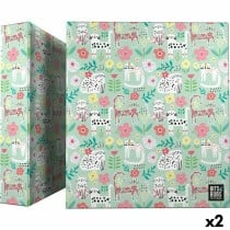 Ring binder Bits&Bobs Cats Multicolour A4 (2 Units)