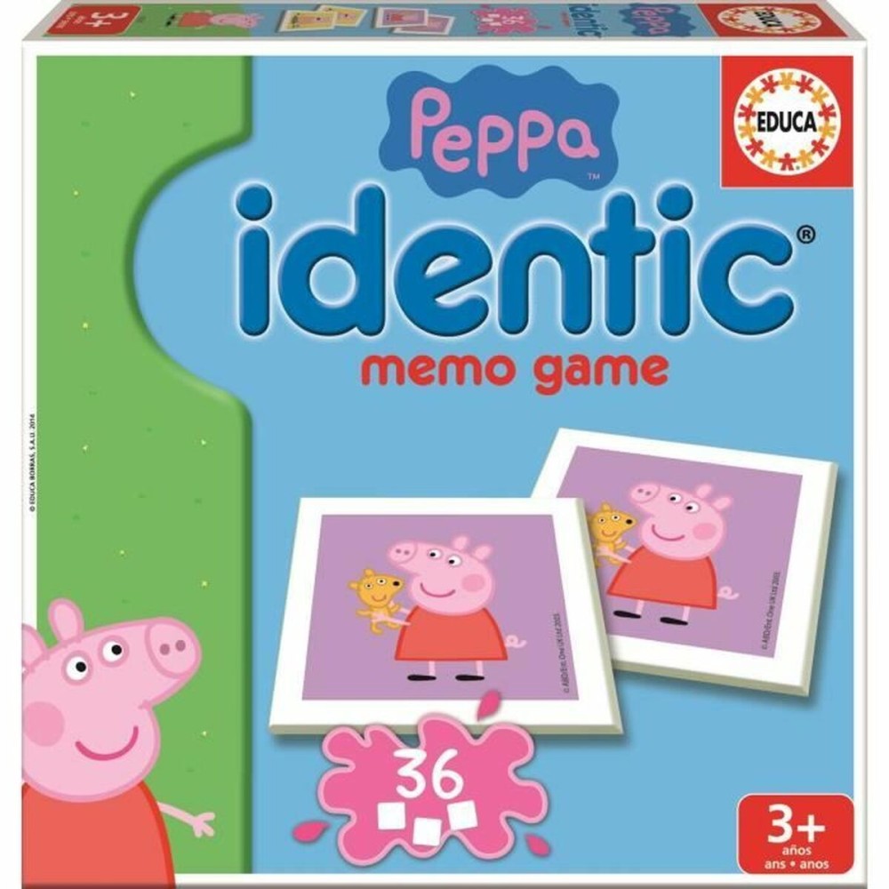 Card Game Peppa Pig Identic Memo Game Educa 16227