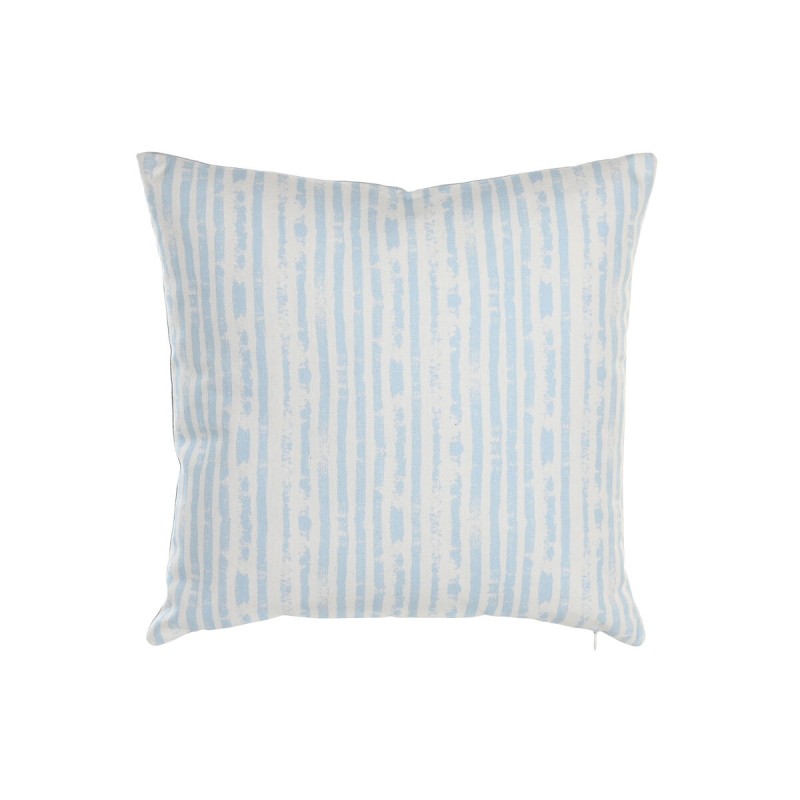 Coussin DKD Home Decor Rayures Bleu Blanc 45 x 15 x 45 cm méditerranéen