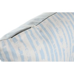 Coussin DKD Home Decor Rayures Bleu Blanc 45 x 15 x 45 cm méditerranéen