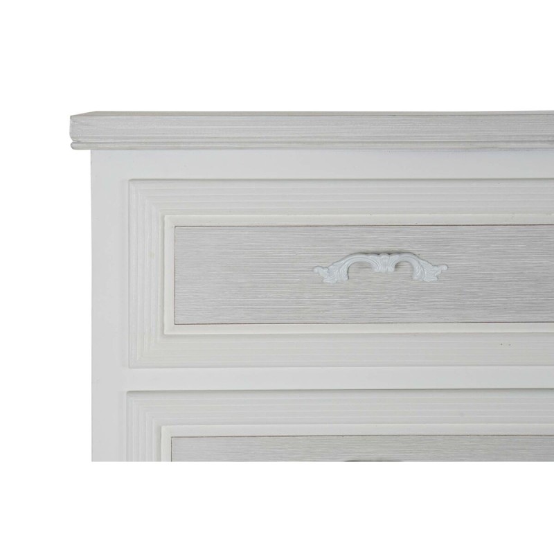 Caisson à Tiroirs DKD Home Decor 100 x 40 x 87 cm Bois Blanc Romantique Bois MDF