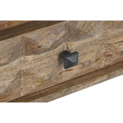 Console DKD Home Decor Natural Black Metal Mango wood