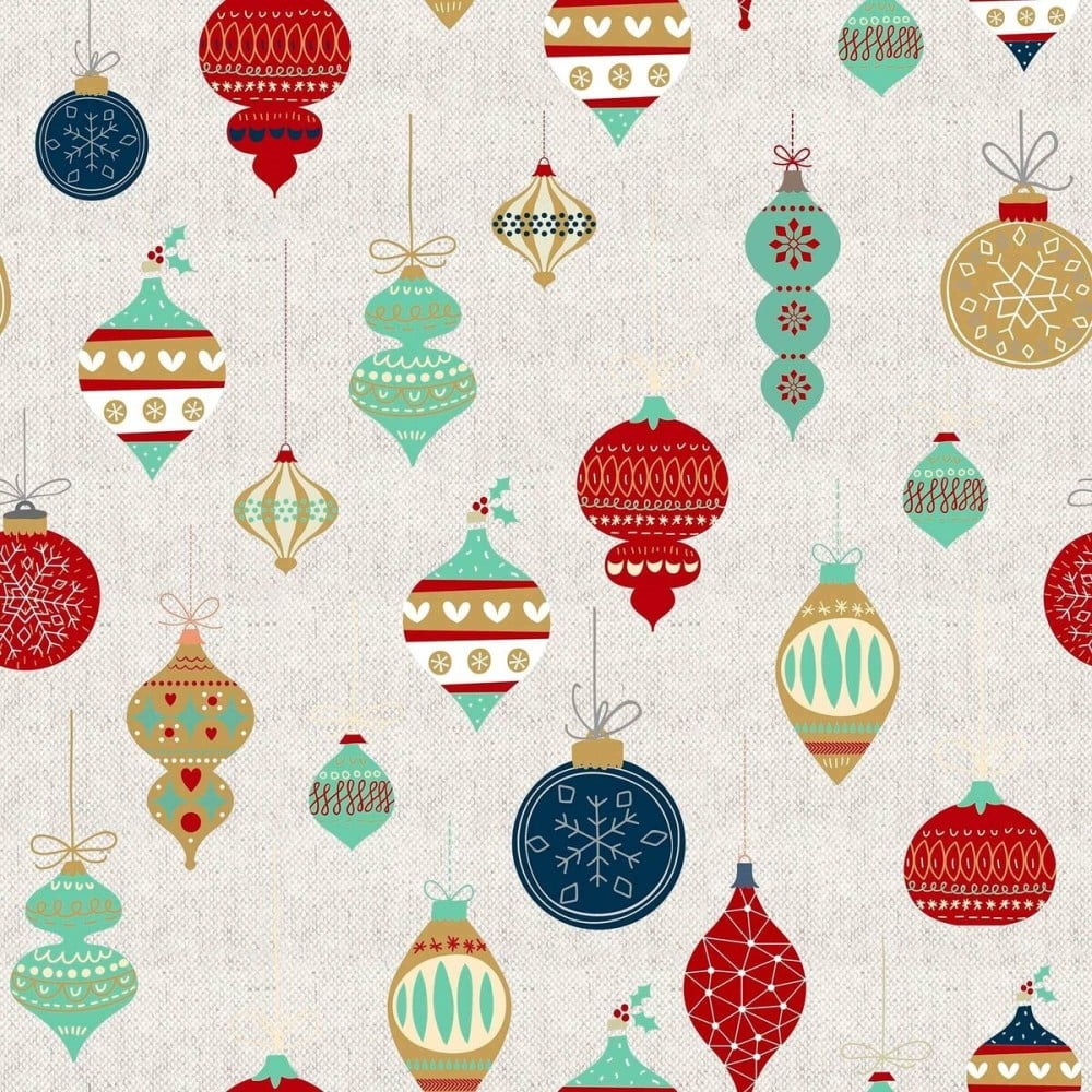 Fleckenabweisende geharzte Tischdecke Belum Merry Christmas Bunt 300 x 150 cm