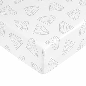 Fitted bottom sheet Superman Superman Multicolour Single 105 x 200 cm