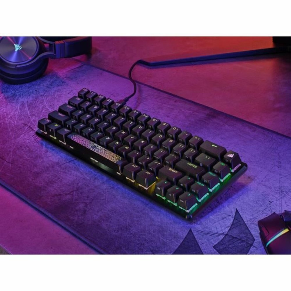 Tastatur Corsair K65 PRO MINI Schwarz Französisch AZERTY