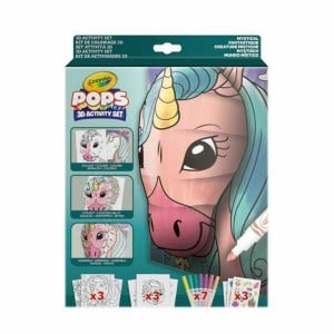 Pictures to colour in Crayola 3D Color Pops Unicorn