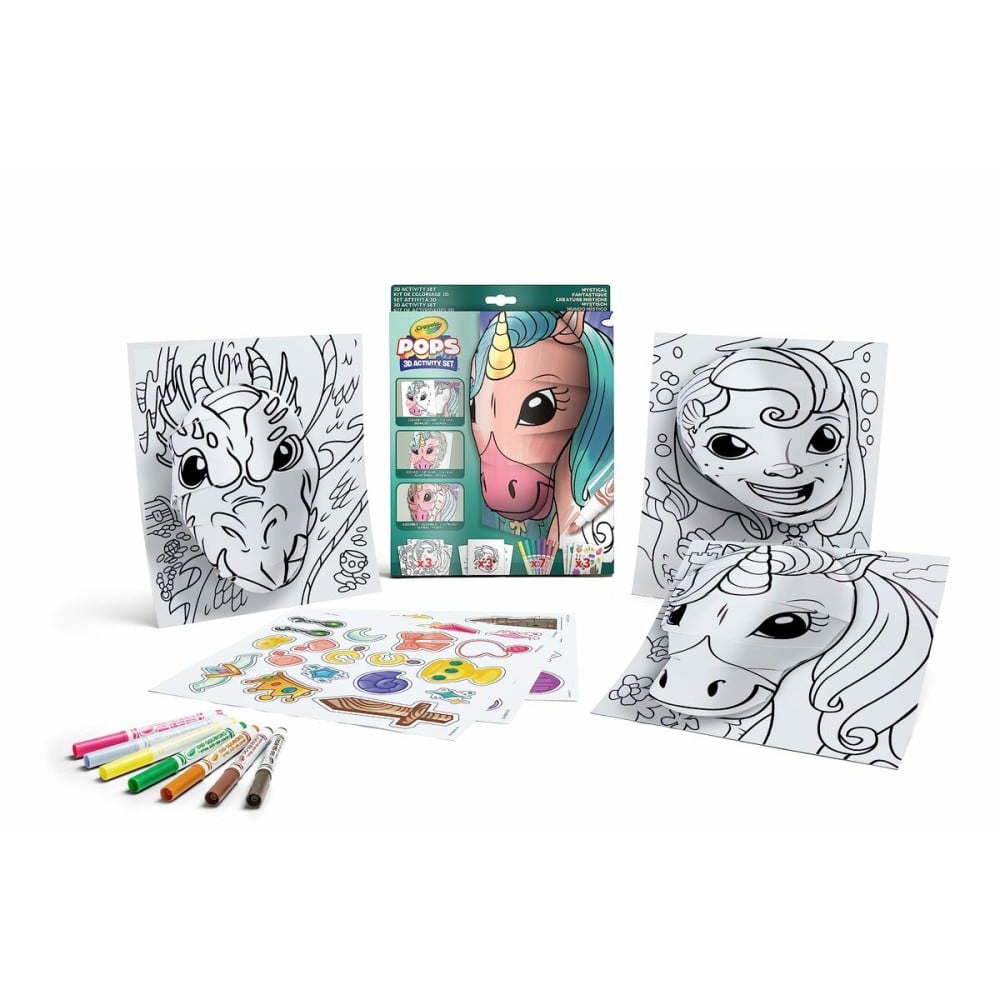 Dessins à peindre Crayola 3D Color Pops Licorne