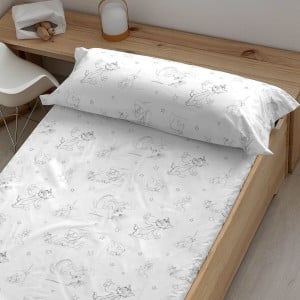 Fitted bottom sheet Tom & Jerry Multicolour Double