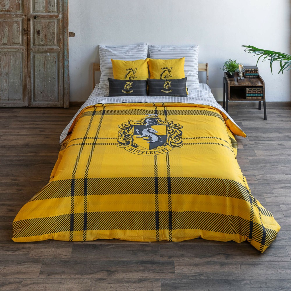 Bettdeckenbezug Harry Potter Classic Hufflepuff Bunt 175 Fäden 240 x 220 cm Doppelmatratze