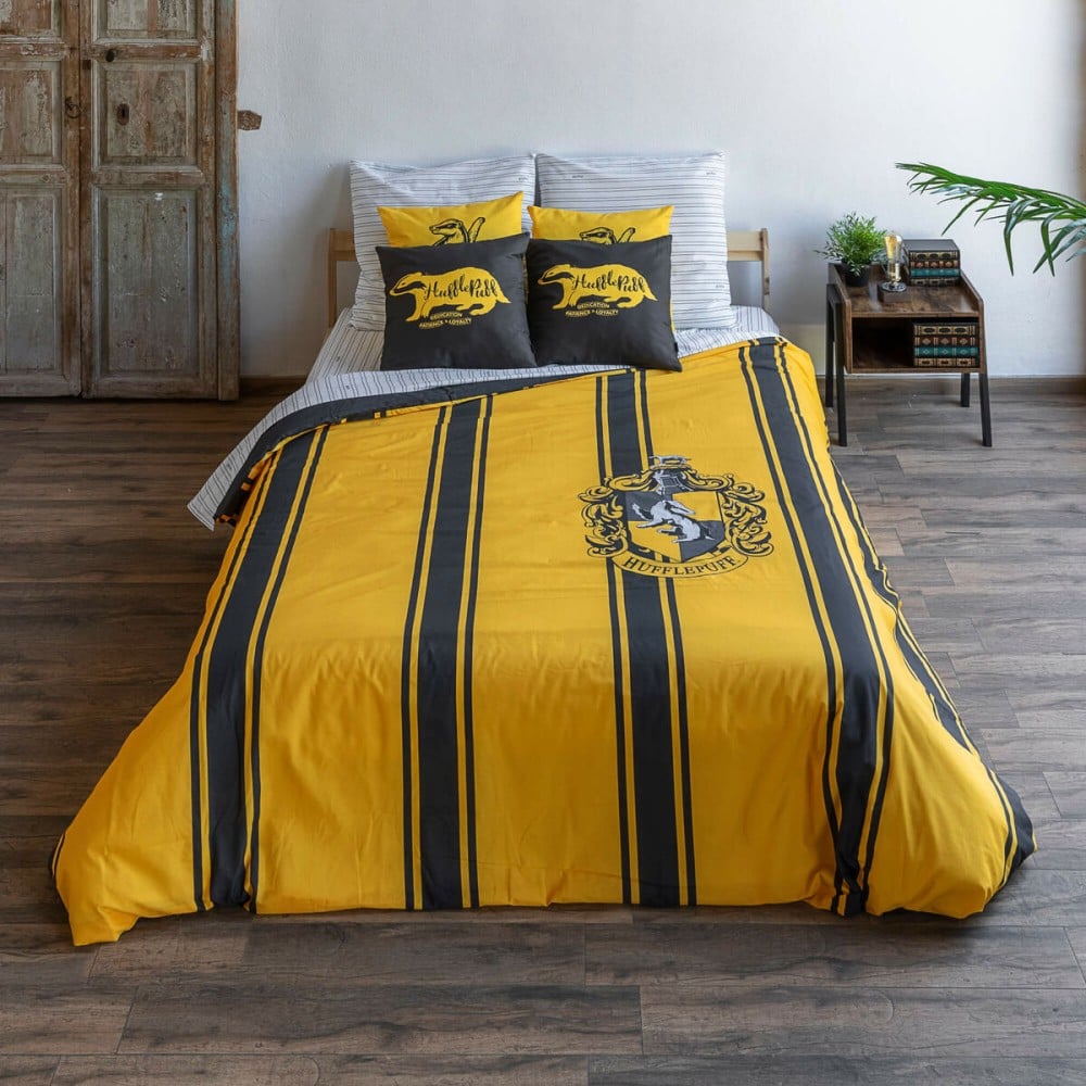 Bettdeckenbezug Harry Potter Hufflepuff Bunt 175 Fäden 200 x 200 cm Einzelmatratze