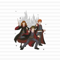 Bettdeckenbezug Harry Potter Team Bunt 175 Fäden 140 x 200 cm Einzelmatratze