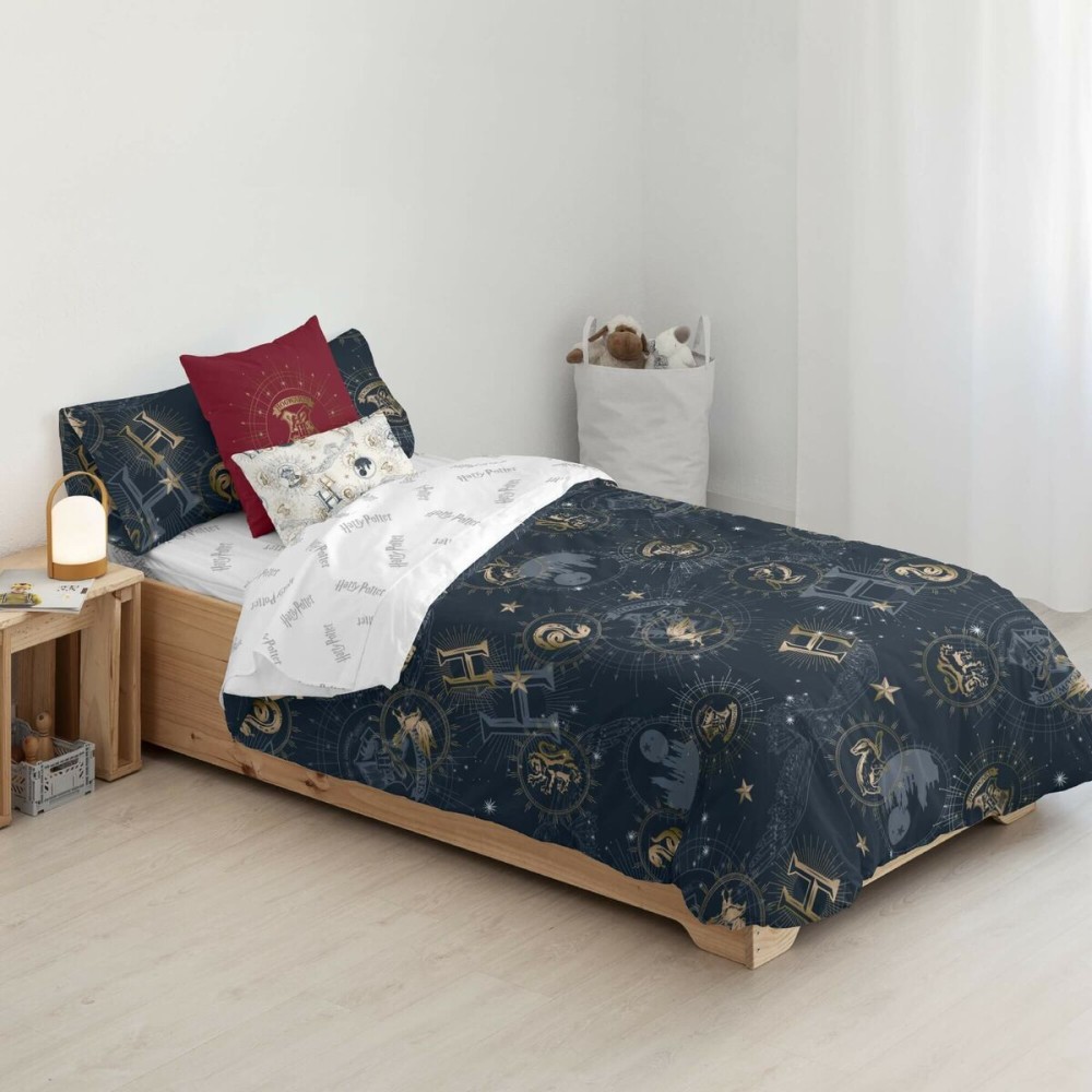 Housse de Couette Harry Potter Gold Multicouleur 175 Fils 155 x 220 cm Lit 1 persone