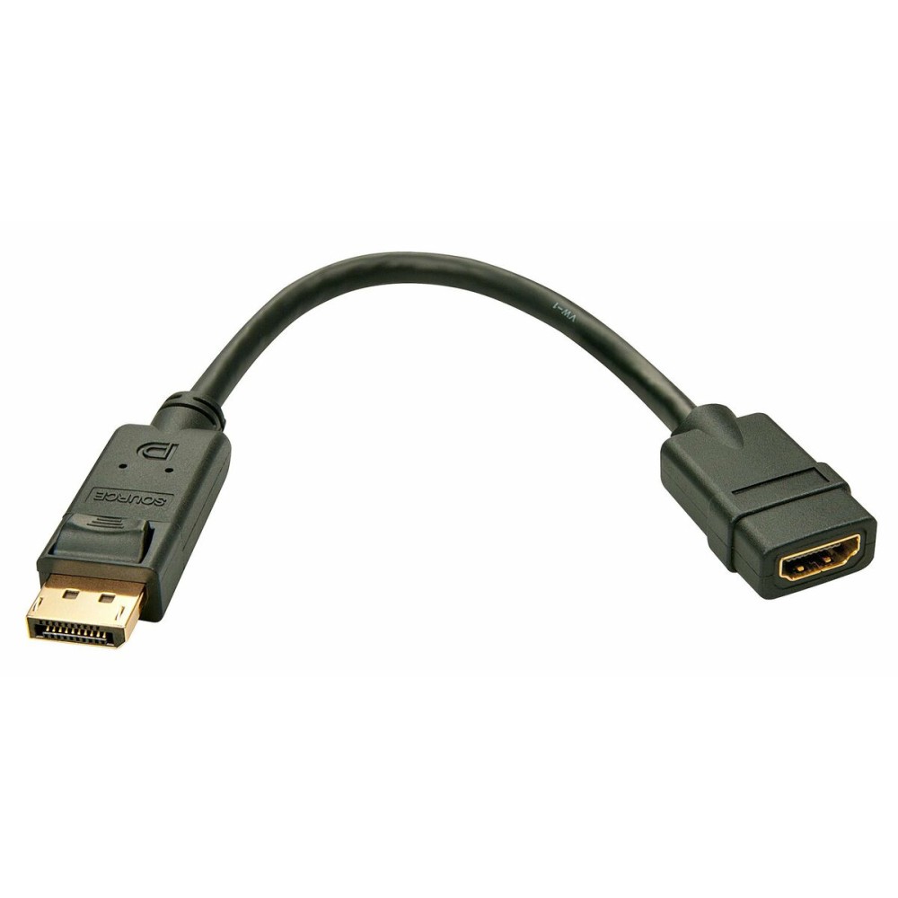 Adaptateur DisplayPort vers HDMI LINDY 41005 Noir 15 cm