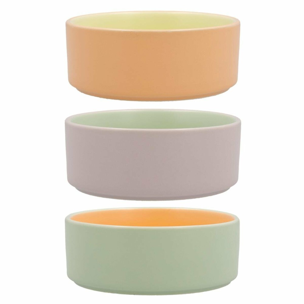 Bowl Quid Vitamina Bicoloured Ceramic 13 x 13 x 5,2 cm (6 Units)