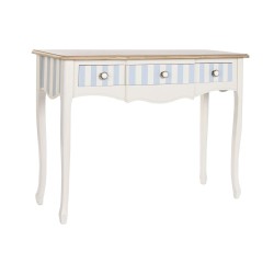 Console DKD Home Decor Ceramic White Sky blue (110 x 40 x 79 cm)