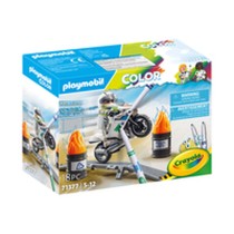 Ensemble de jouets Playmobil Color Moto 18 Pièces