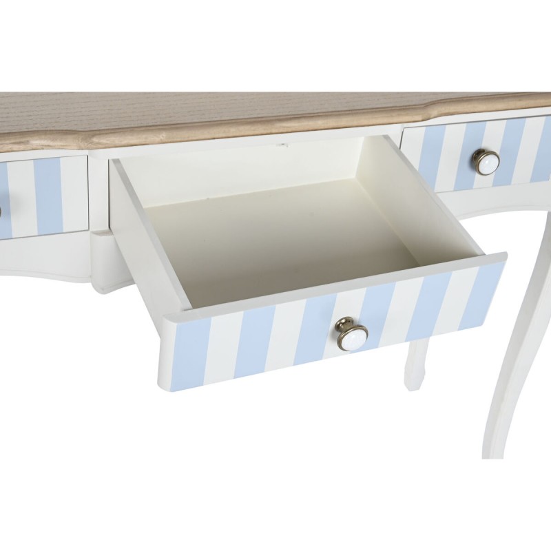 Console DKD Home Decor Ceramic White Sky blue (110 x 40 x 79 cm)