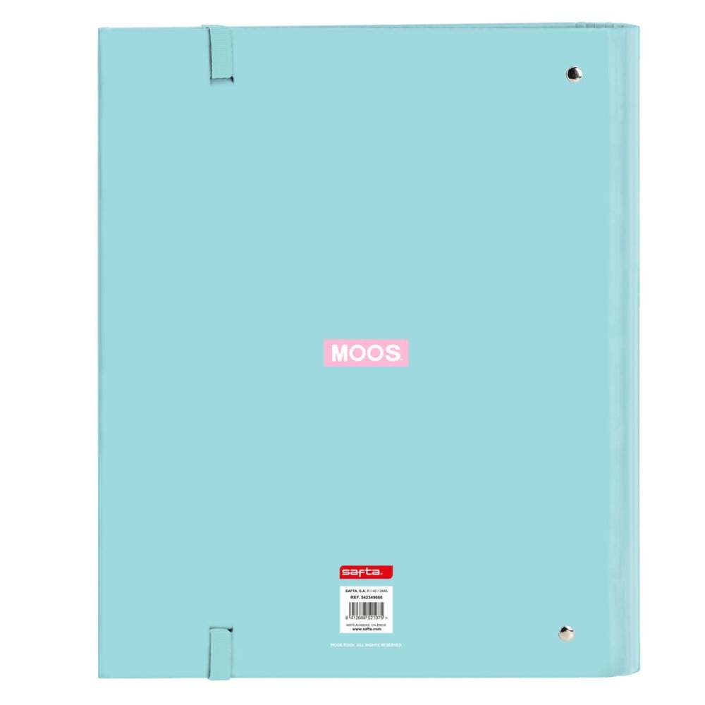 Ring binder Moos Butterflies Blue 27 x 32 x 3.5 cm