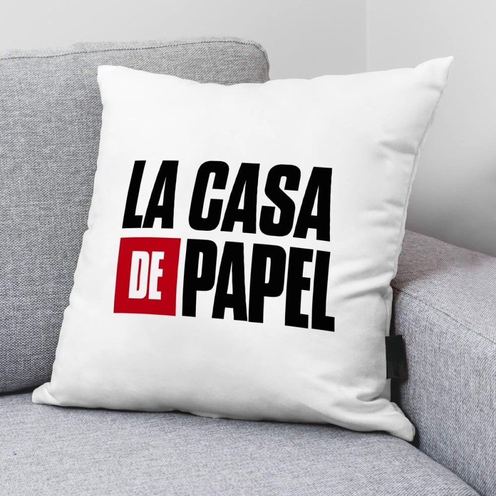 Cushion cover La casa de papel LCDP A White Multicolour 45 x 45 cm