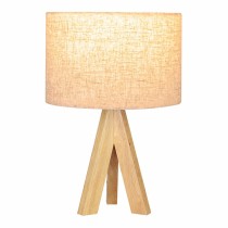 Lampe de bureau EDM 32160 Bois Tissu 18 x 18 x 30 cm E27