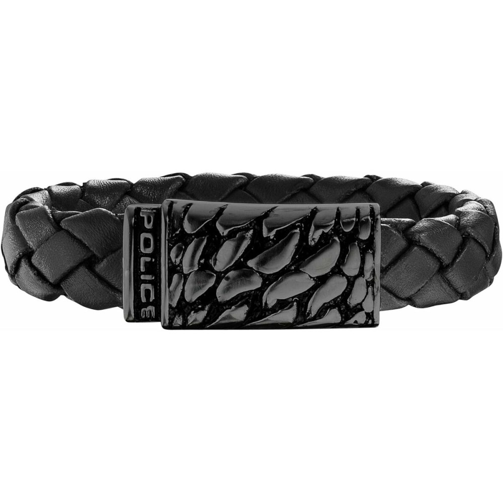 Bracelet Homme Police PJ25729BLB.01-L Cuir 21 cm