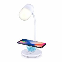 LED-Lampe mit Lautsprecher und kabellosem Ladegerät Grundig Weiß 10 W 50 lm Ø 12 x 26 cm Kunststoff 3 in 1