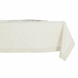 Nappe et serviettes de table DKD Home Decor Beige (150 x 150 x 150 cm)