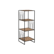 Shelves Home ESPRIT Black Metal Fibre 35 x 35 x 98 cm