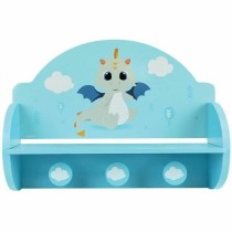 Portemanteau Fun House Bleu Bois MDF (33 x 46 x 15 cm)