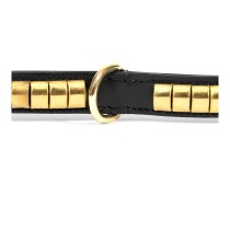 Hundehalsband Gloria Duna Schwarz Gold 50 cm (50 x 2,5 cm)