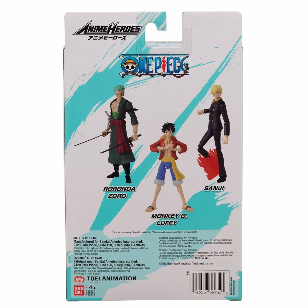 Jointed Figure One Piece Anime Heroes - Roronoa Zoro 17 cm